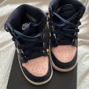 Girl baby pink and blue Nike Jordan